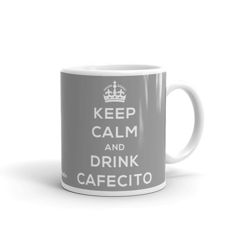 Cafecito White glossy mug