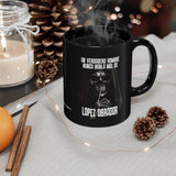 Un Verdadero Hombre Nunca Habla Mal de Lopez Obrador Funny Meme Black Mug (11oz, 15oz)