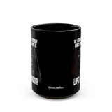 Un Verdadero Hombre Nunca Habla Mal de Lopez Obrador Funny Meme Black Mug (11oz, 15oz)